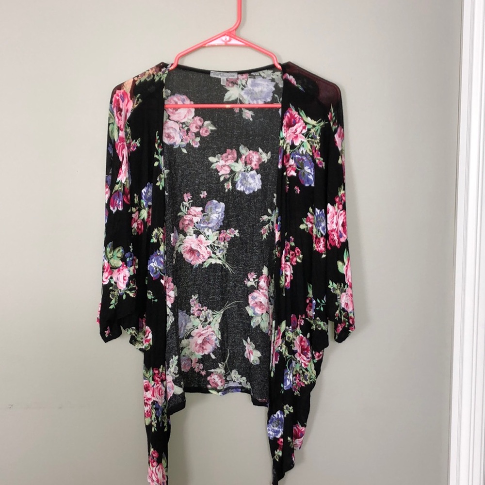 Floral Silk Cardigan